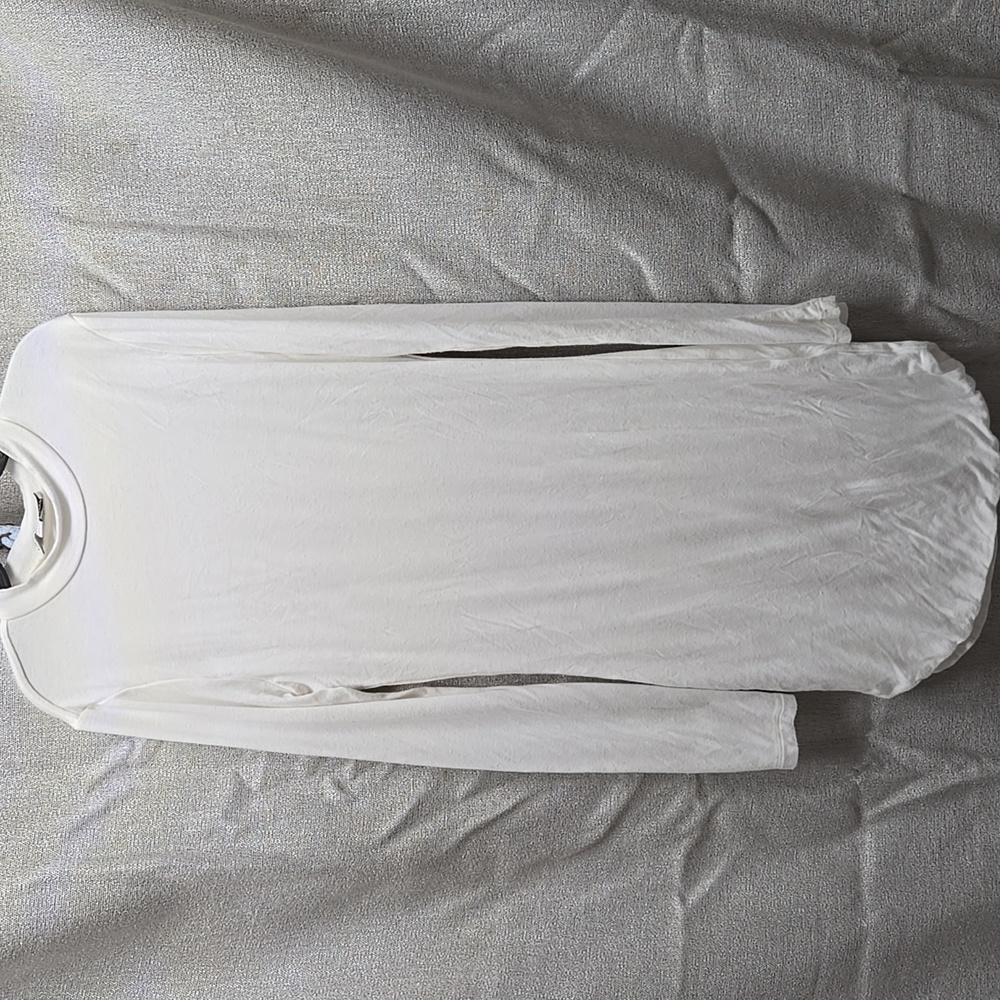 Fashion Nova, Cream,  Mini Dress, XS, Long Sleeve, Fully Lined, High Neckline